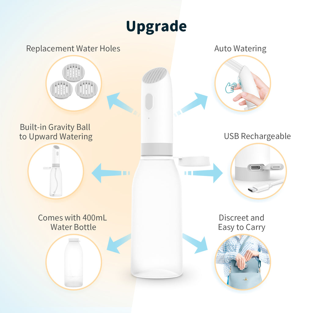 Upgraded Portable Pocket Bidet for Travel Electric Rechargeable Mini Handheld Personal Bidet